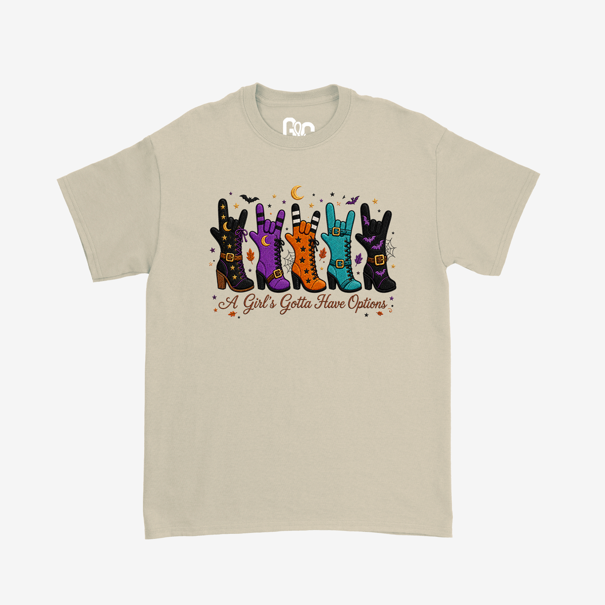 Faux Embroidery Boots ILY Tee