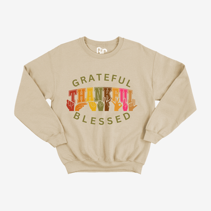 Grateful.Thankful.Blessed Crewneck