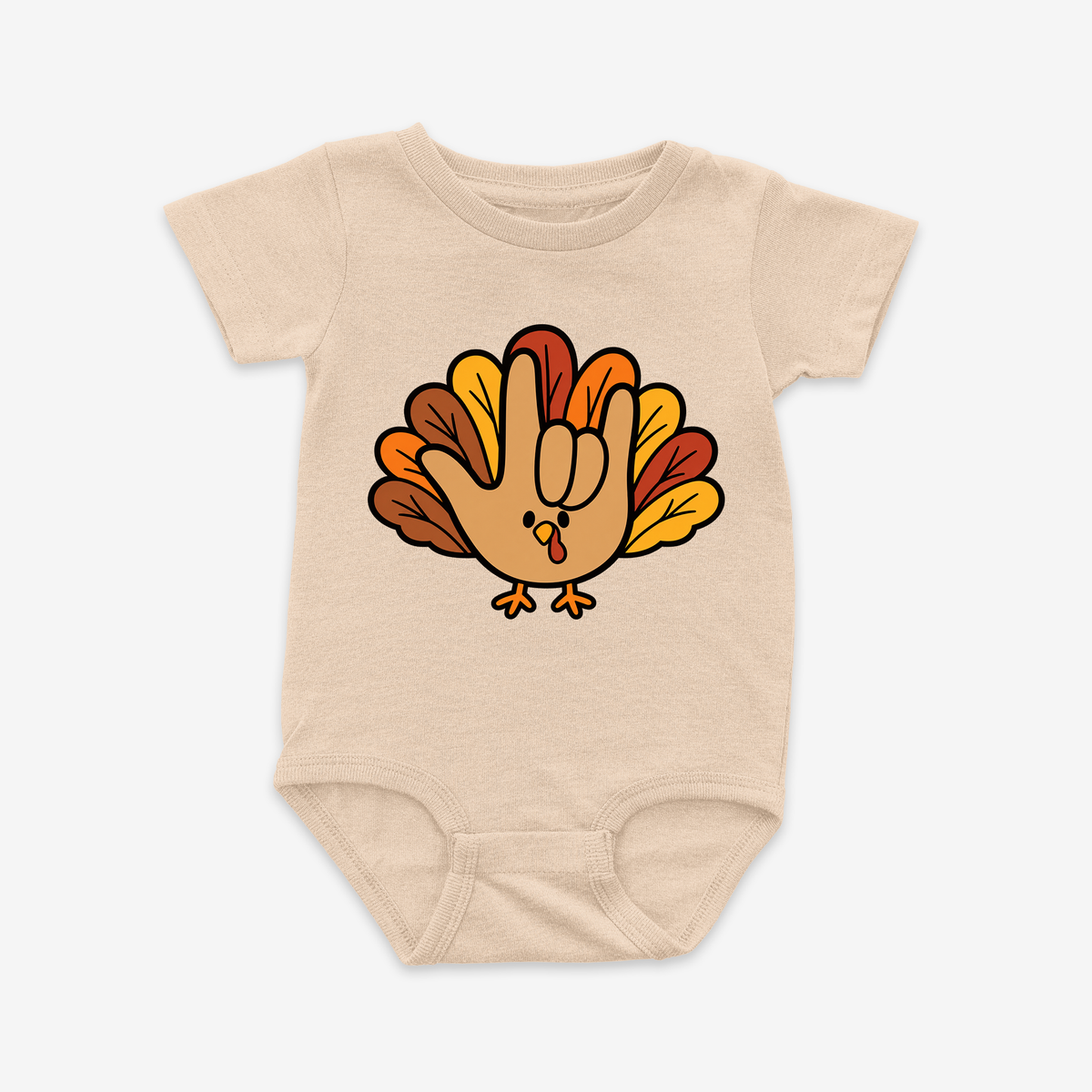 Turkey ILY Onesie Tee