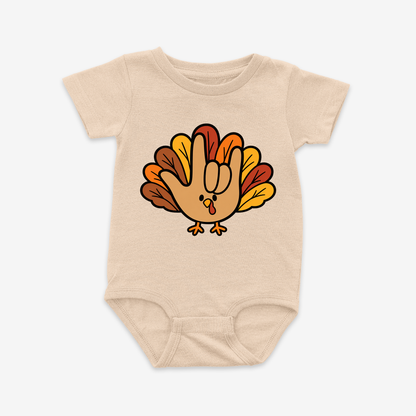 Turkey ILY Onesie Tee