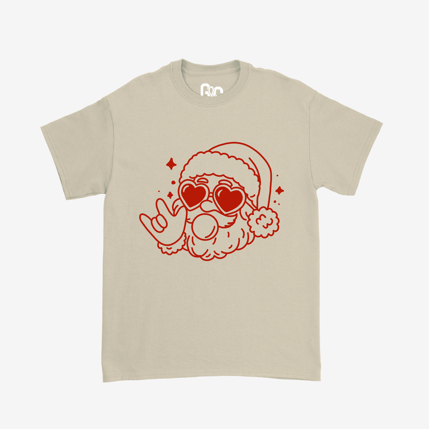 Outline Santa ILY Tee