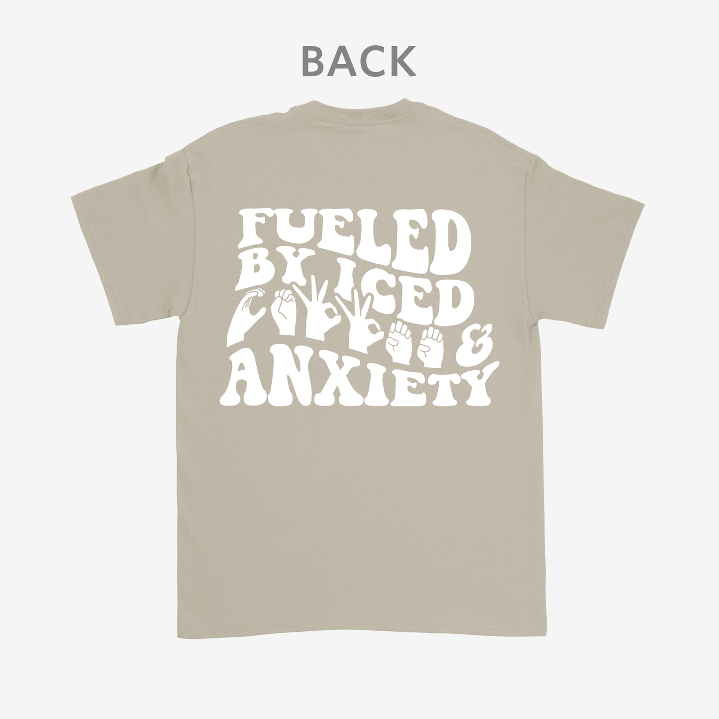 Fueled by iced coffee and anxiety Tee