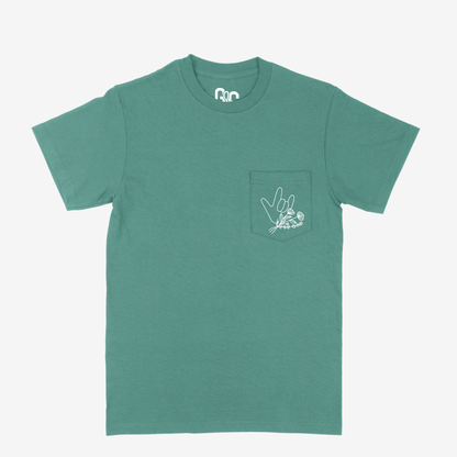 Floral & ILY Pocket Tee