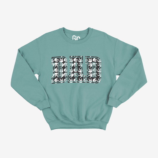 Dad Varsity Grey ILY Crewneck