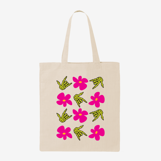 Skeleton ILY Tote Bag