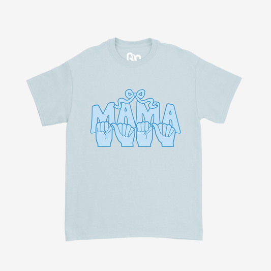 Blue Coquette Mama Tee
