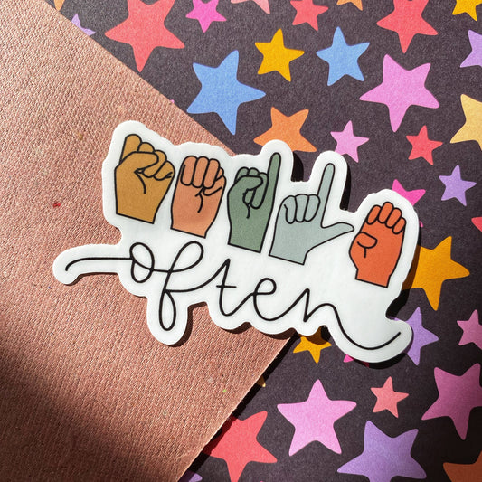 Smile Often Sticker
