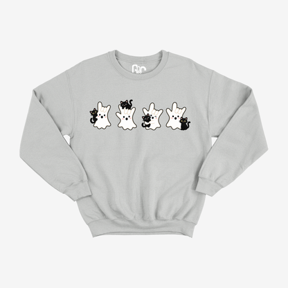 Spooky Cat ILY Ghost Crewneck