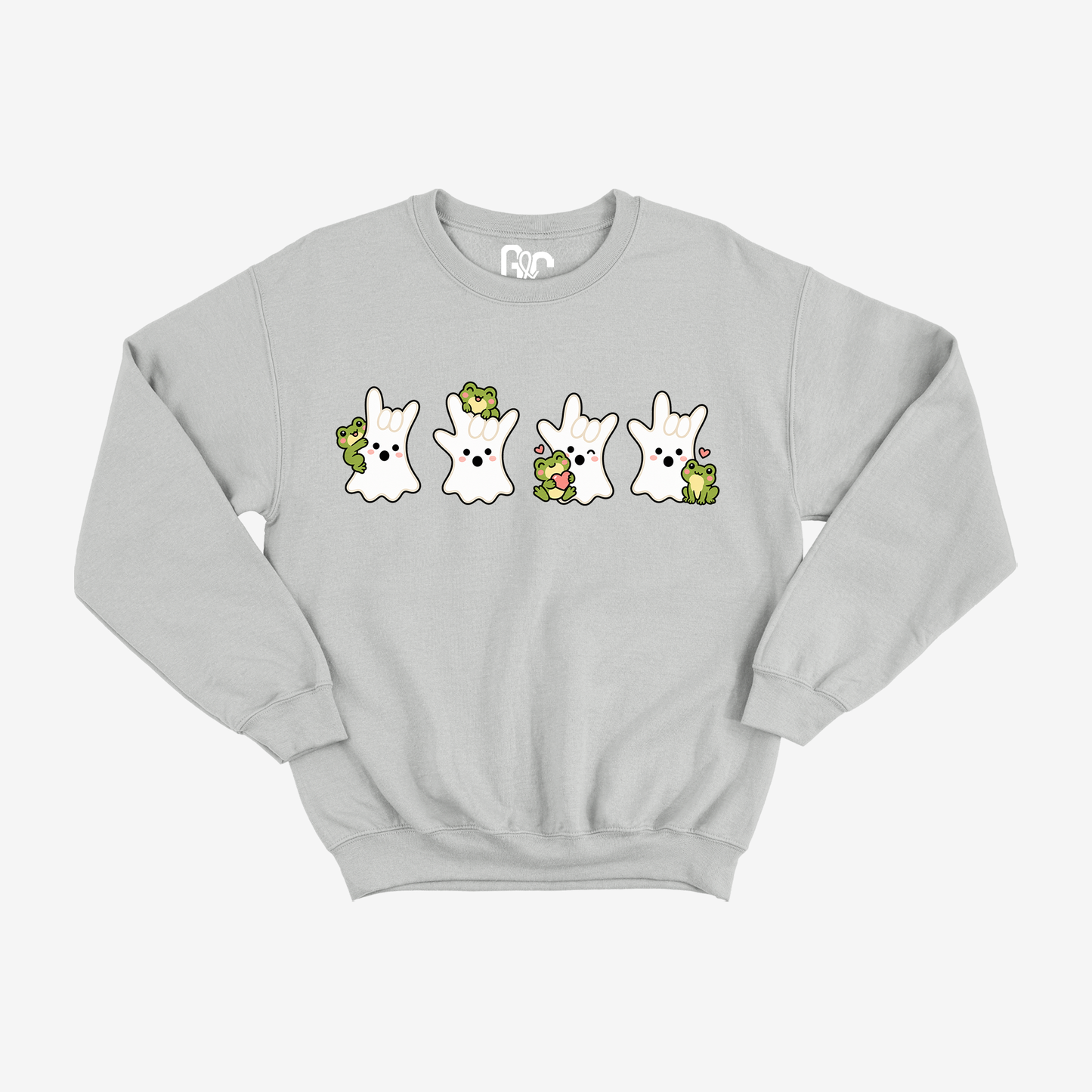 Frog ILY Ghost Crewneck