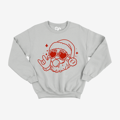 Outline Santa ILY Crewneck