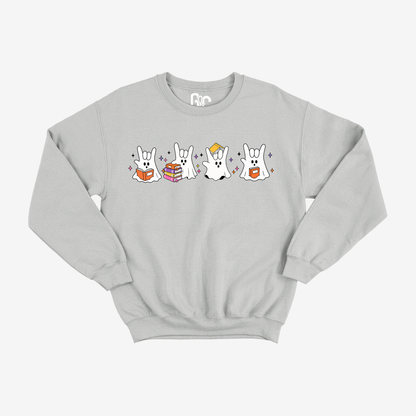 ILY Book Ghost Crewneck