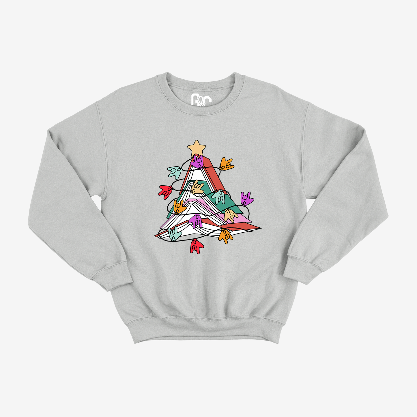 Book Christmas Tree Crewneck