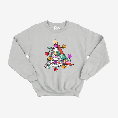 Book Christmas Tree Crewneck