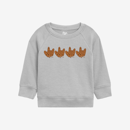 Warm Cookie ILY Toddler Crewneck