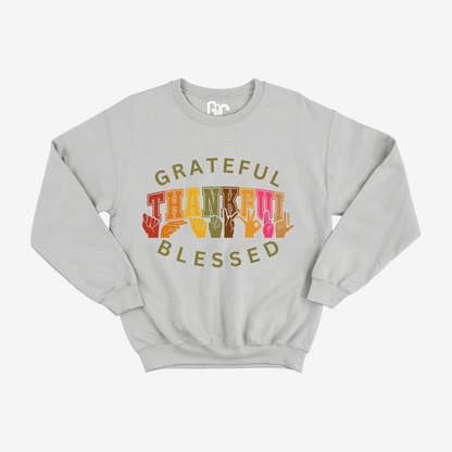 Grateful.Thankful.Blessed Crewneck