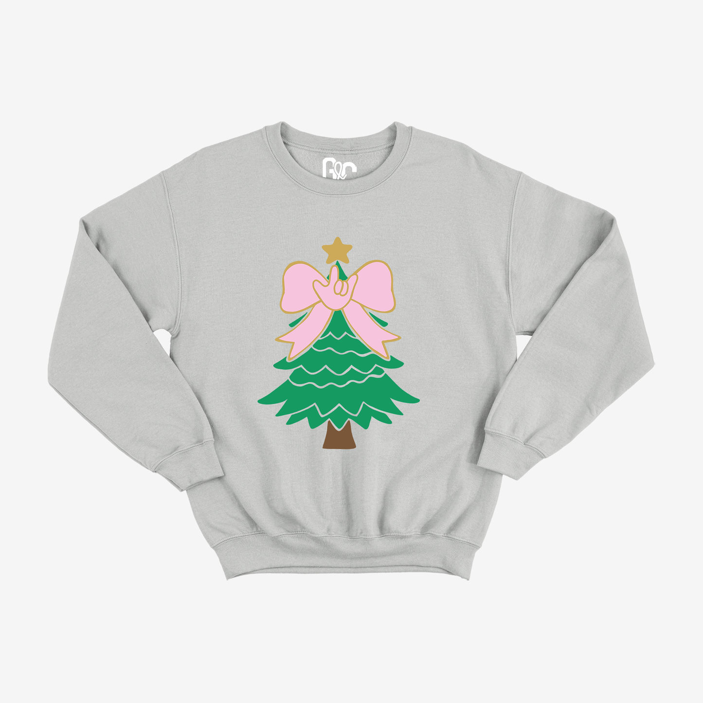 Bow Christmas Tree Crewneck