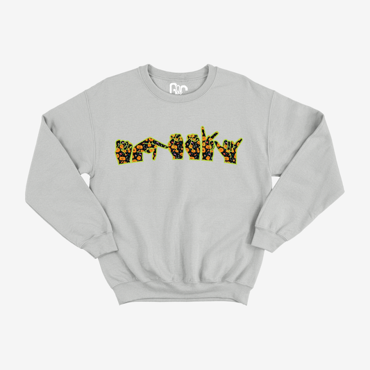 Spooky ILY Vibes Glitter Crewneck