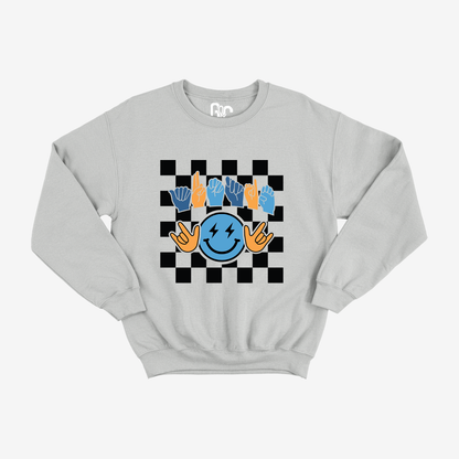 Smiley Auntie Boy Crewneck