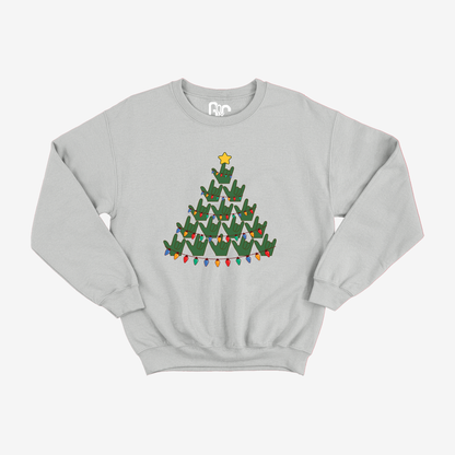 Christmas Tree Light ILY Youth Crewneck