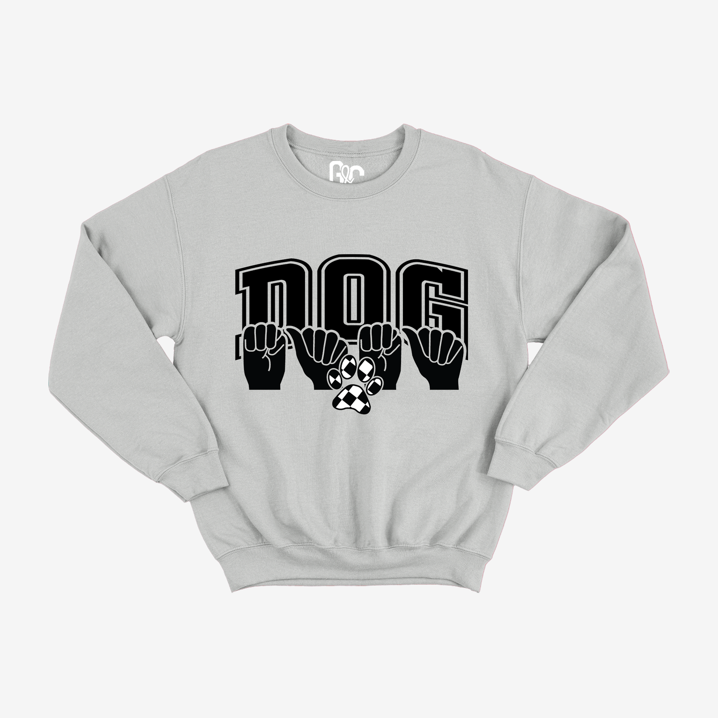 Checkered Dog Mama Crewneck