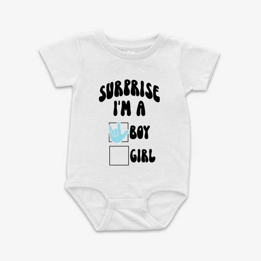 Surprise..Boy Onesie Tee