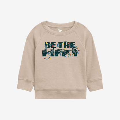 Be The Light Toddler Crewneck