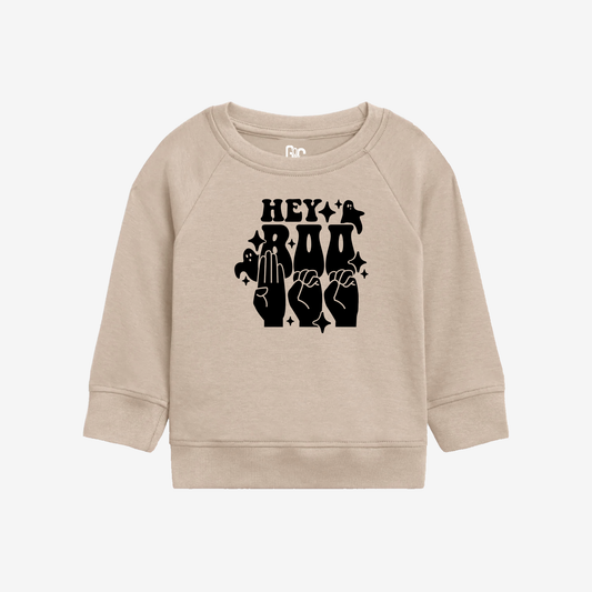 Hey Boo Toddler Crewneck