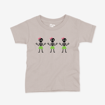 Girl Skeleton Toddler Tee