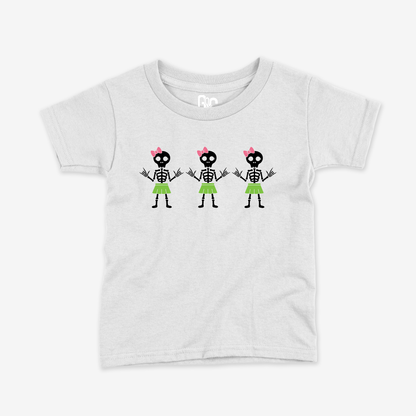 Girl Skeleton Toddler Tee
