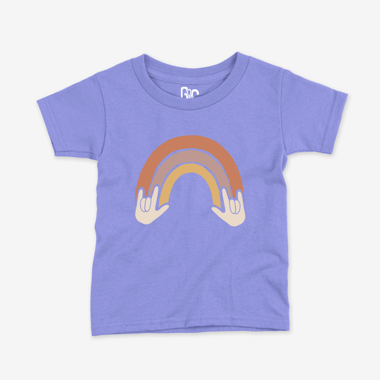 Rainbow & ILY Toddler Tee