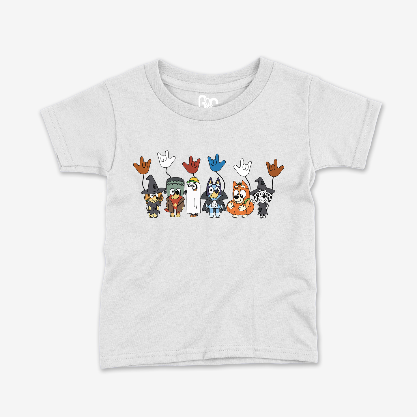 Bluey Halloween ILY Toddler Tee