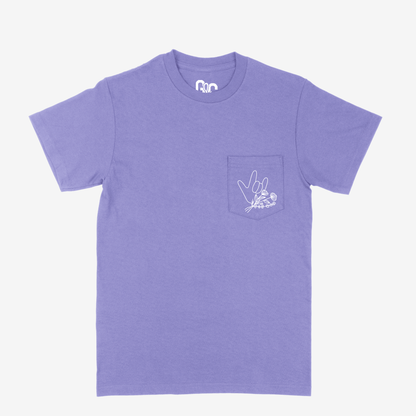 Floral & ILY Pocket Tee