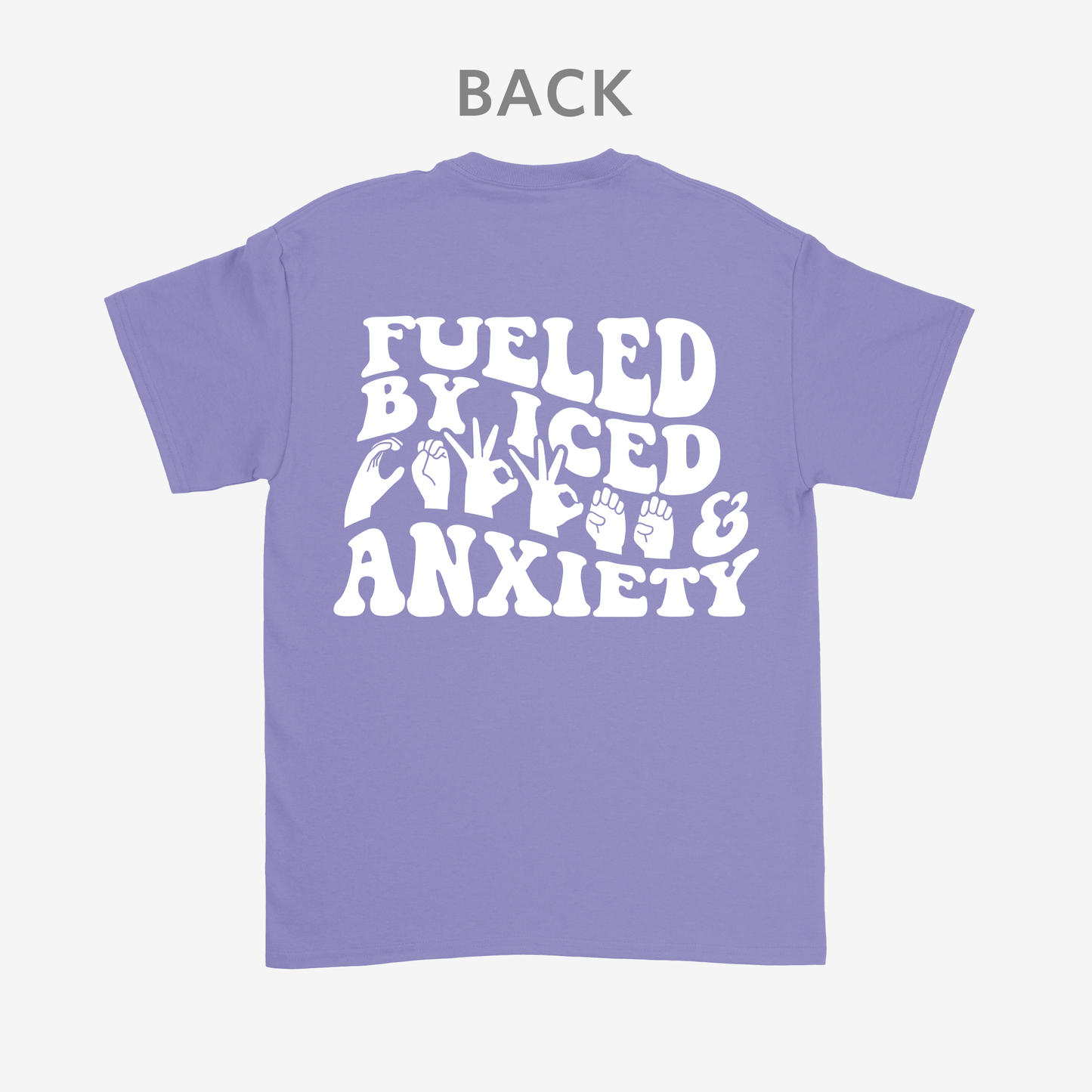 Fueled by iced coffee and anxiety Tee