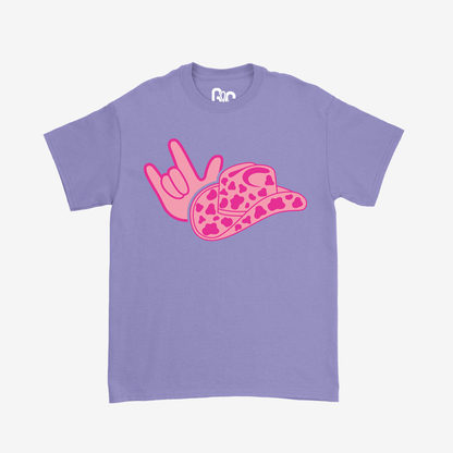 Cowgirl Pink ILY Youth Tee