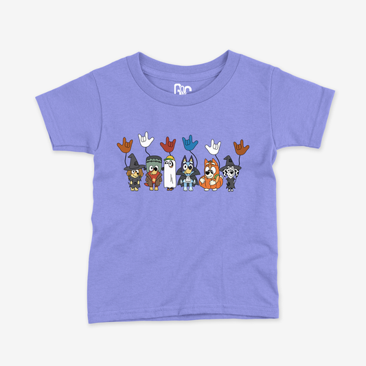 Bluey Halloween ILY Toddler Tee