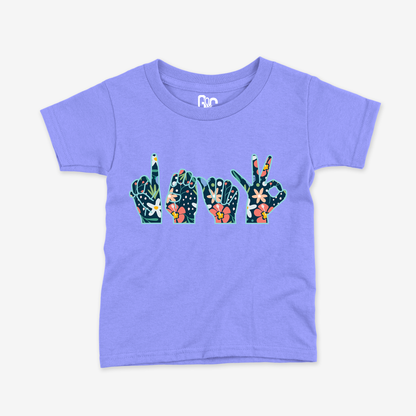 Deaf Flower Toddler Tee