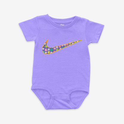 Flower ILY Swoosh Onesie Tee