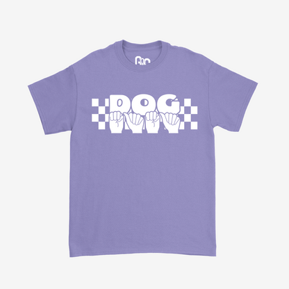 Checkered Dog Mama Tee