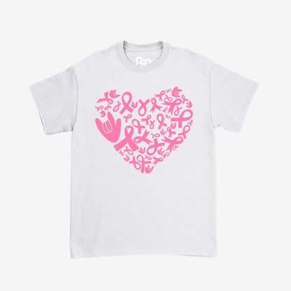 Breast Cancer Heart Tee