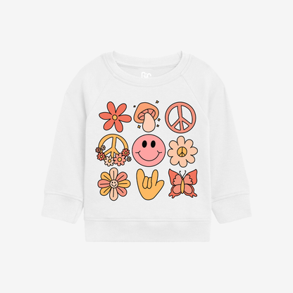 Love & peace Toddler Crewneck