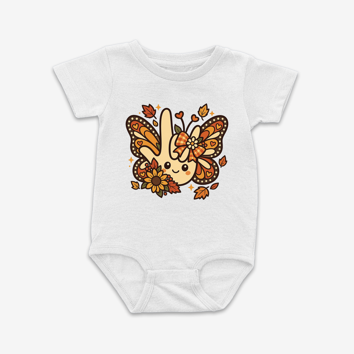 Butterfly Fall ILY Onesie Tee