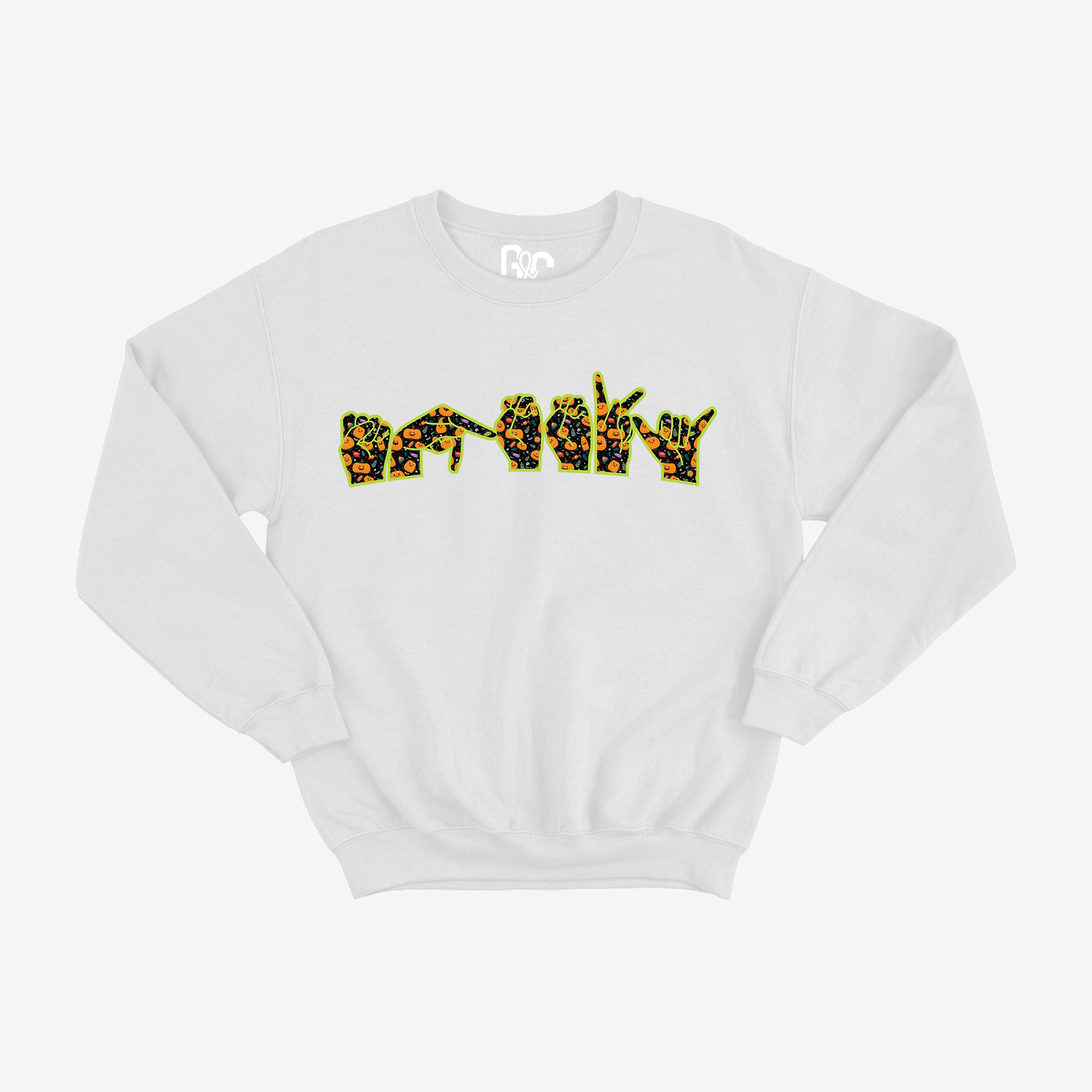 Spooky ILY Vibes Glitter Crewneck