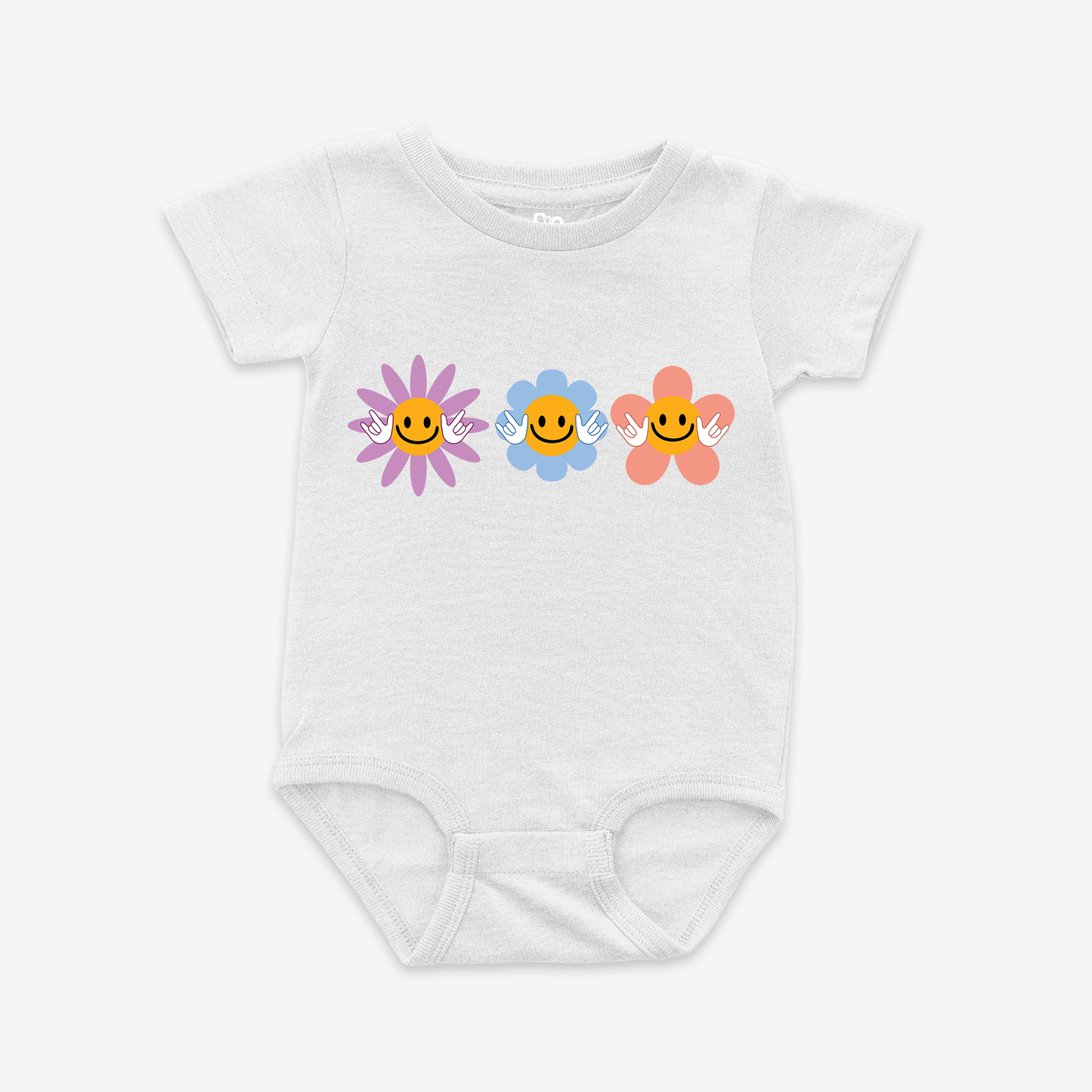 ILY Flower Onesie Tee