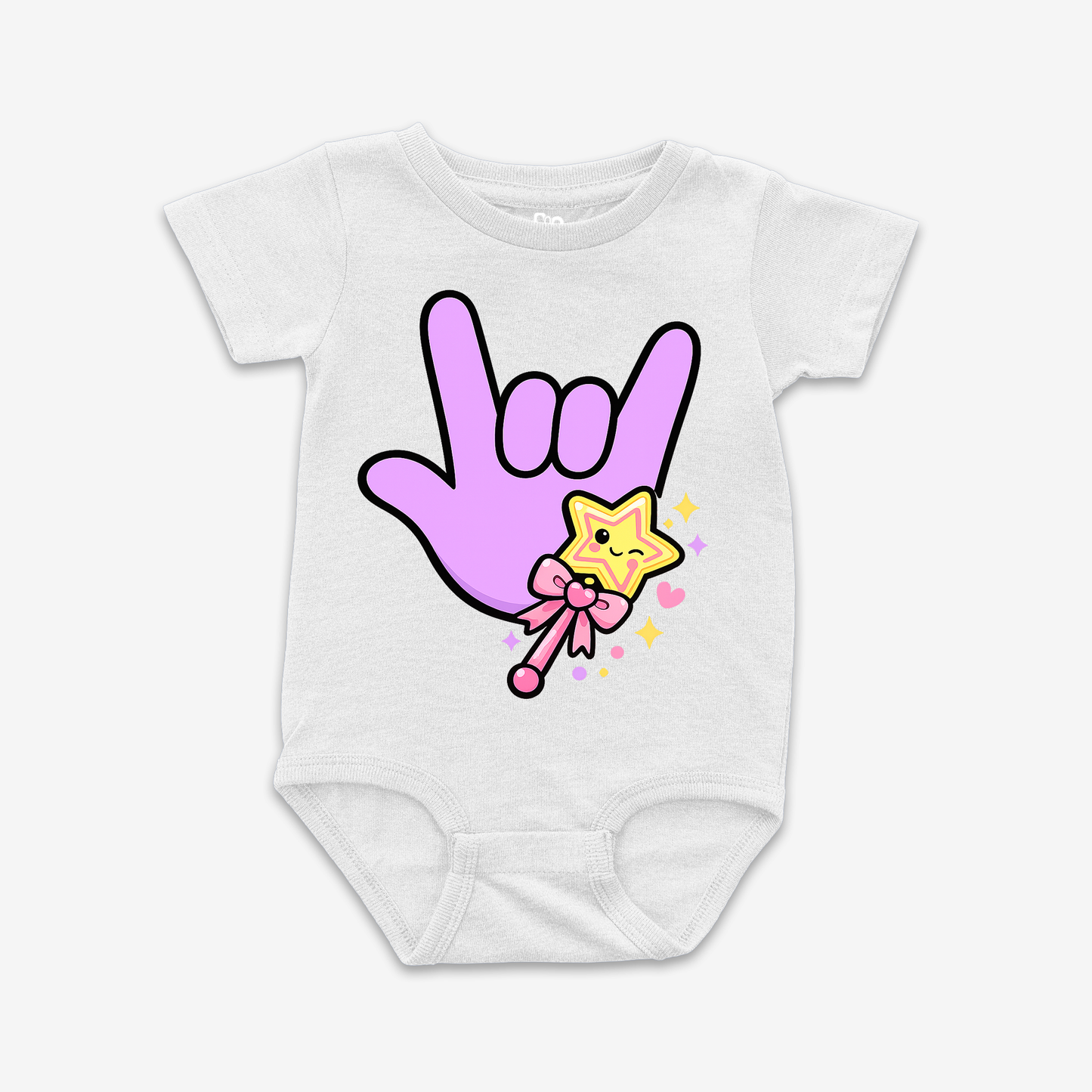 Magic Wand ILY Onesie Tee
