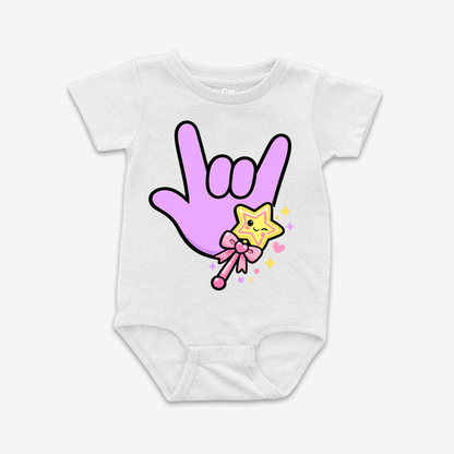 Magic Wand ILY Onesie Tee