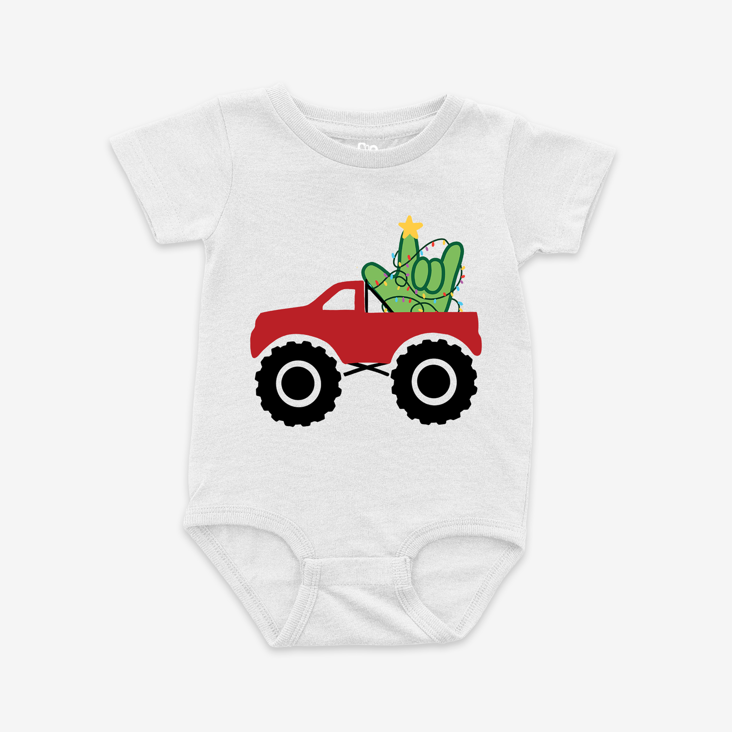 Xmas Truck ILY Onesie Tee