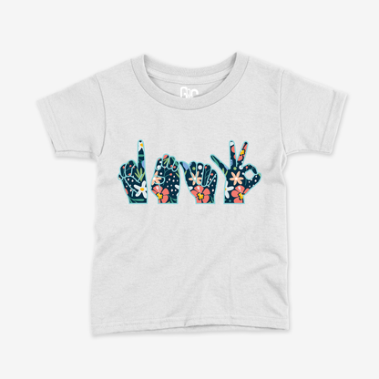 Deaf Flower Toddler Tee