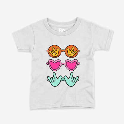 Summer Sunglass ILY Toddler Tee