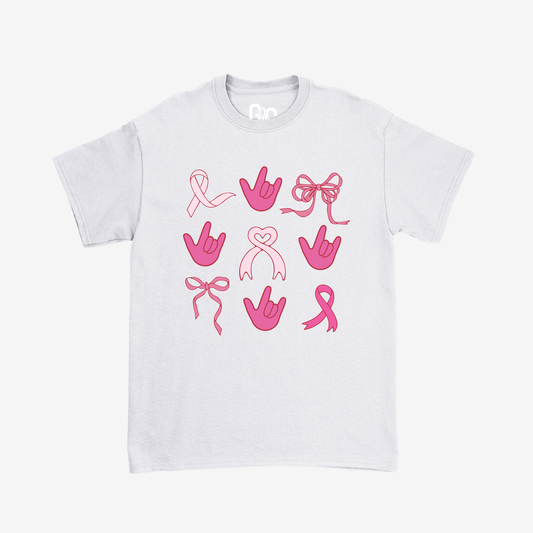 Ribbon Pinktober ILY Tee