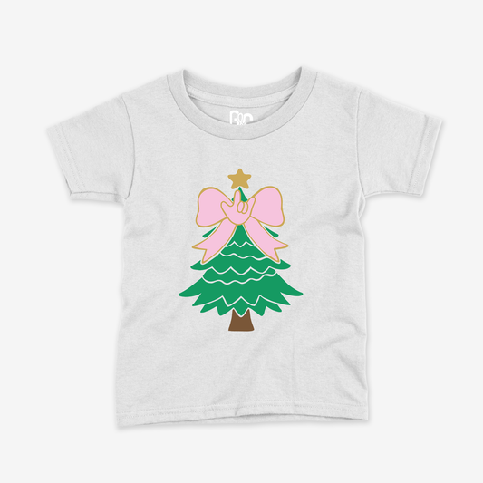 Bow Xmas Tree Toddler Tee